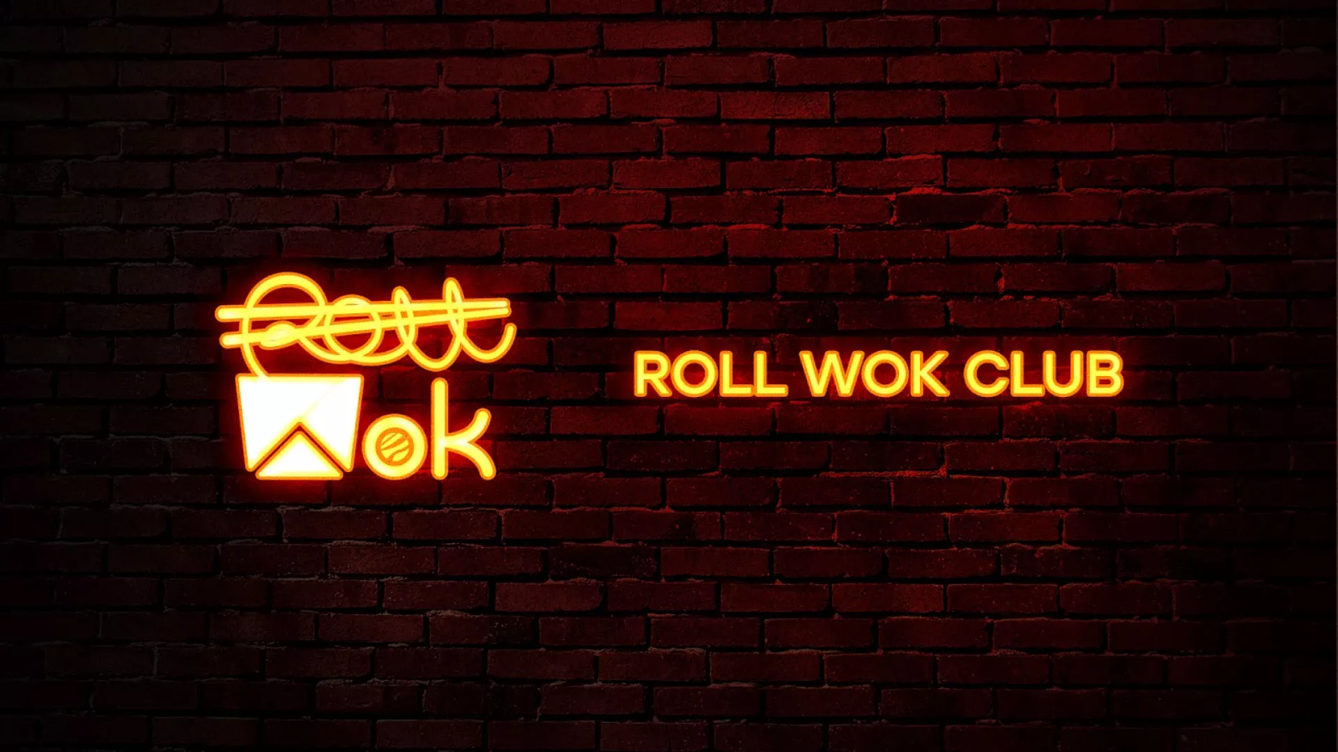Разработка интерьерной вывески суши-бара «Roll Wok Club» в Горбатове